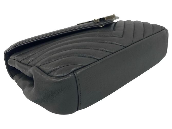 Borsa 2-Way Saint Laurent Paris College Marrone - vista 7
