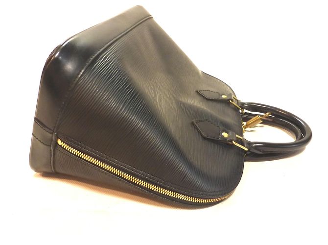 Sac à main Louis Vuitton Alma en cuir noir - AR0977 - vue 14