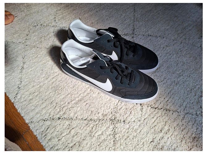 Sneakers Nike Tiempo Trainer Marrone Nero Bianco - vista 3