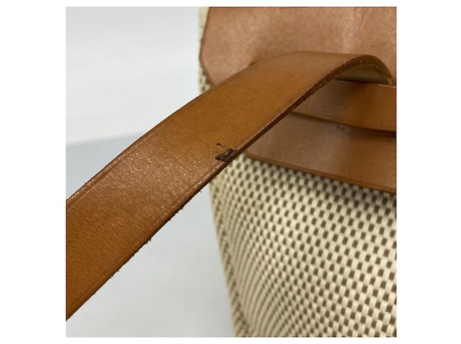 Hermès Zaino Hermes Herbag Ad PM Toile GM in Natural - vista 10
