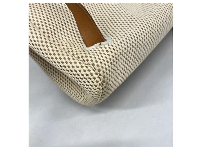 Hermès Zaino Hermes Herbag Ad PM Toile GM in Natural - vista 11