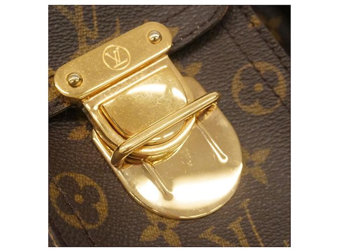 Bolso Louis Vuitton Monogram Manhattan PM Castaño - vista 12