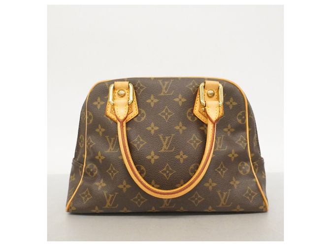 Bolso Louis Vuitton Monogram Manhattan PM Castaño - vista 13