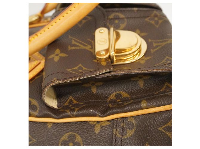 Bolso Louis Vuitton Monogram Manhattan PM Castaño - vista 7