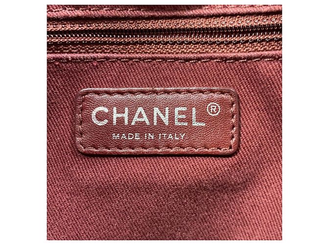 Chanel Deauville Canvas Chain Tote Bag Rot - Ansicht 5