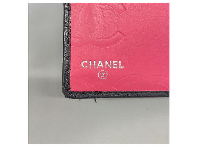 Cartera larga de cordero Cambon Chanel Negro Blanco - vista 4