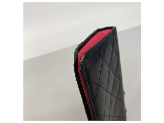 Cartera larga de cordero Cambon Chanel Negro Blanco - vista 5