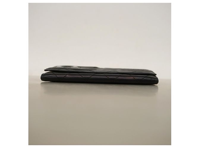 Portafoglio Chanel Cambon in agnello nero - vista 3