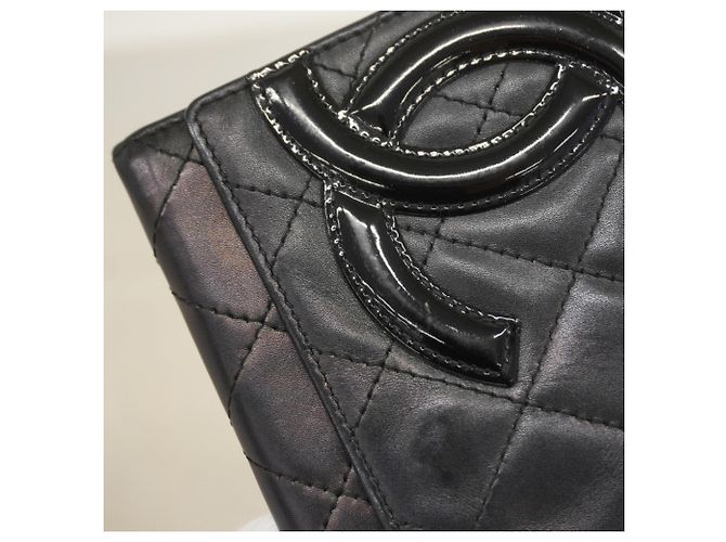 Portafoglio Chanel Cambon in agnello nero - vista 7