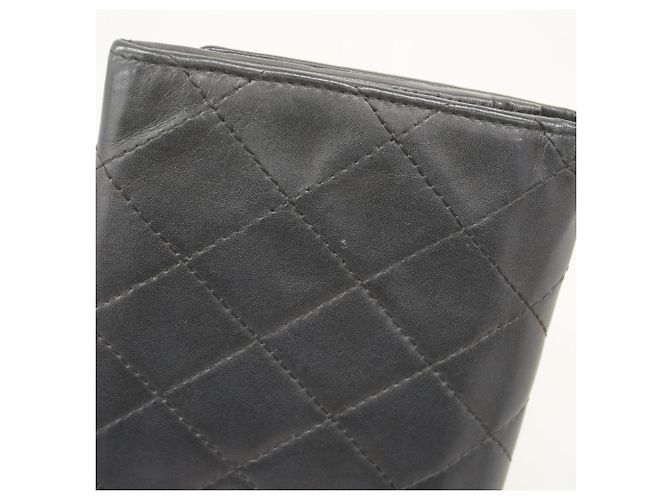 Portafoglio Chanel Cambon in agnello nero - vista 8