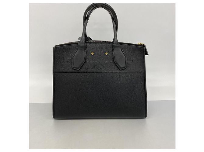 Borsa Louis Vuitton City Steamer MM Noir Nero - vista 11