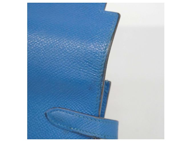 Hermès Kelly Long Wallet aus blauem Epsom-Leder - Ansicht 10