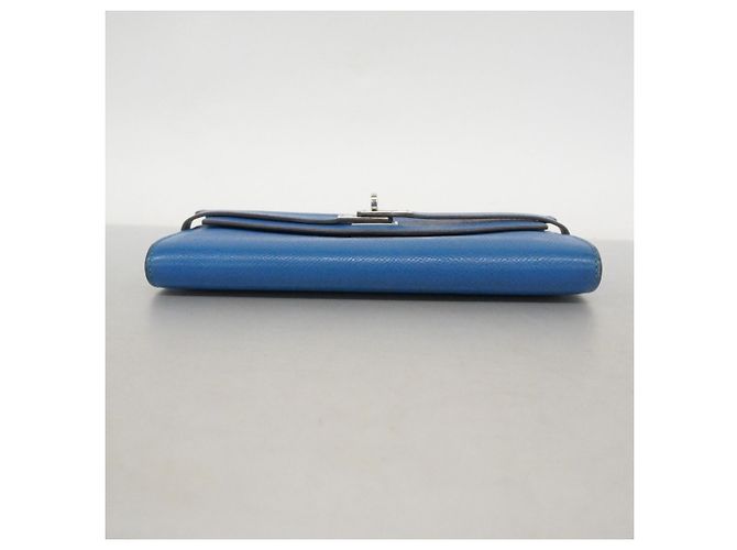 Hermès Kelly Long Wallet aus blauem Epsom-Leder - Ansicht 2