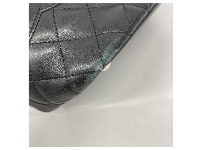 Chanel Cambon Tote Bag aus schwarzem Lammleder - Ansicht 6