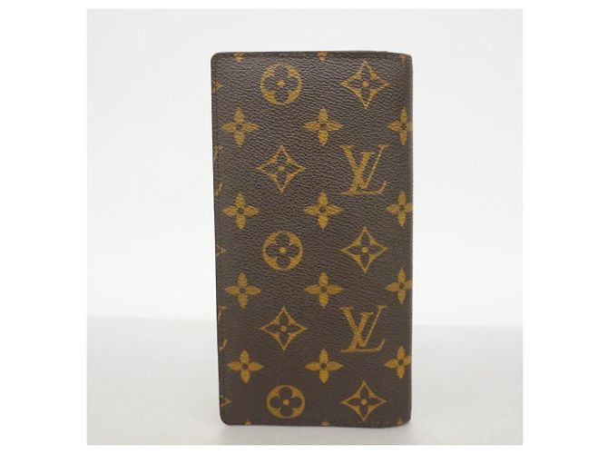 Portafoglio lungo Louis Vuitton Monogram Brazza Marrone - vista 9