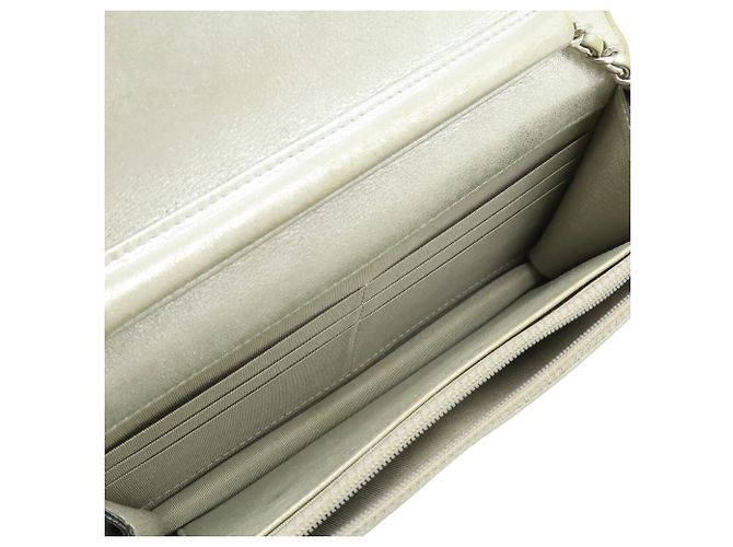 Borsa a tracolla con catena portafoglio Chanel Coco Mark Nero Argento - vista 8