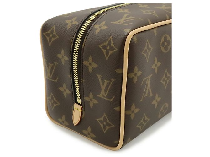 Necessaire Louis Vuitton Monogram Locker Dopp Kit Clutch Handbag Marrone - vista 5