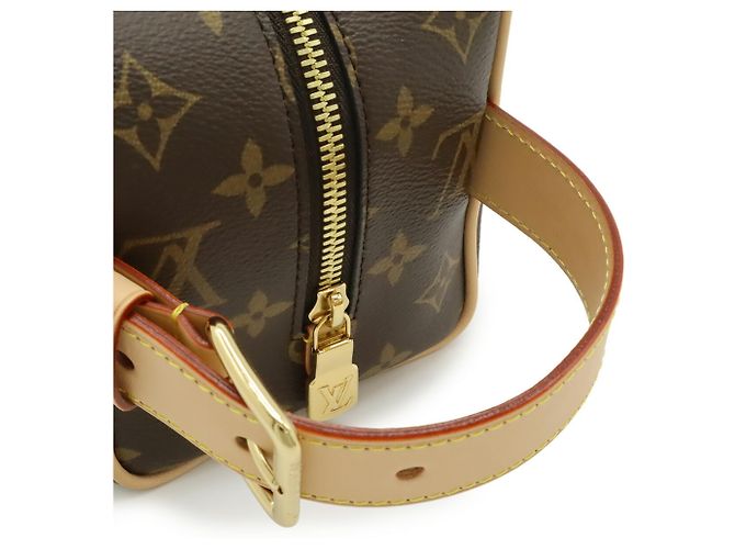 Necessaire Louis Vuitton Monogram Locker Dopp Kit Clutch Handbag Marrone - vista 6