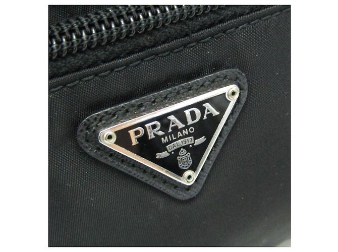 Pochette de cuero Prada VELA 1NE393 para mujer Negro - vista 11