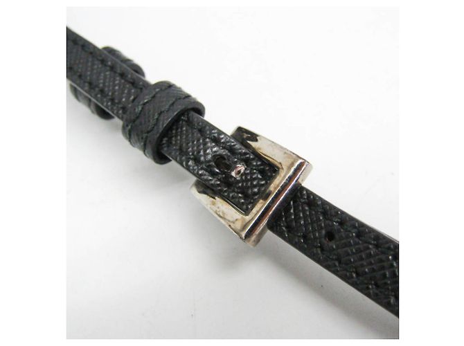 Pochette de cuero Prada VELA 1NE393 para mujer Negro - vista 13