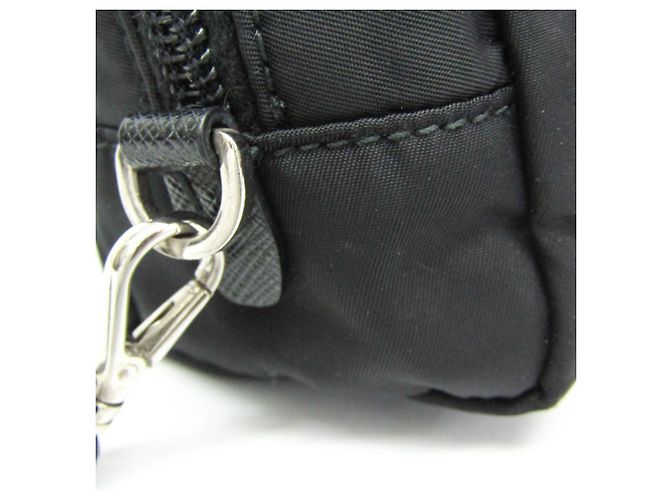 Pochette de cuero Prada VELA 1NE393 para mujer Negro - vista 7