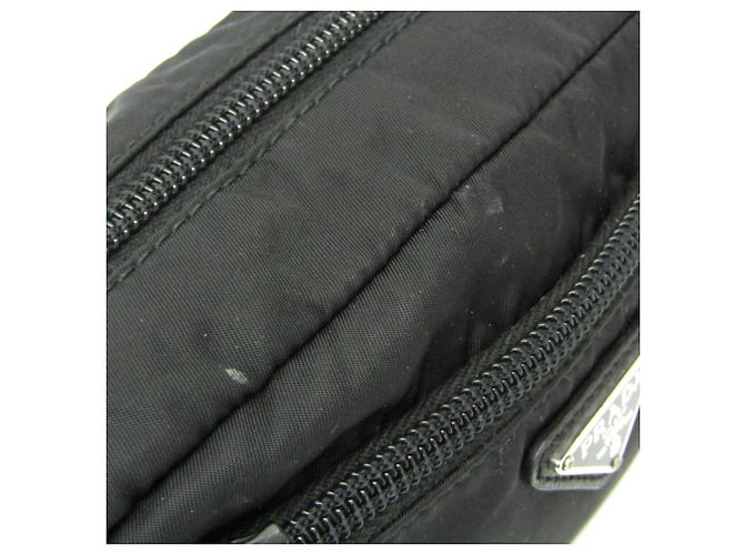 Pochette de cuero Prada VELA 1NE393 para mujer Negro - vista 9
