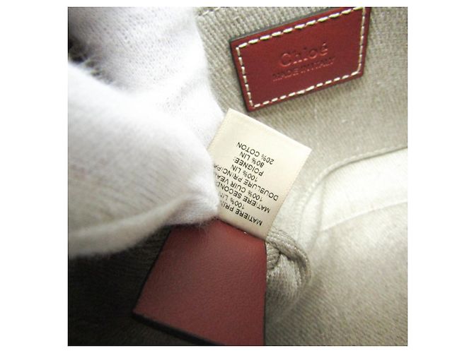 Mini borsa a tracolla Woody Chloé Beige - vista 12