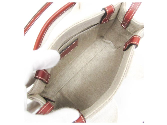 Mini borsa a tracolla Woody Chloé Beige - vista 4