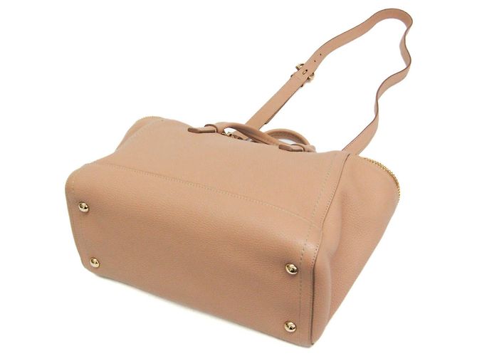 Salvatore Ferragamo Gancini EZ-21 E424 Handtasche Beige - Ansicht 3
