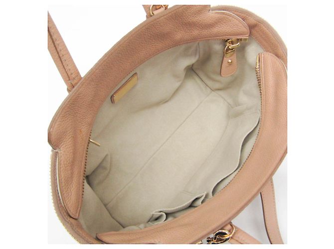 Salvatore Ferragamo Gancini EZ-21 E424 Handtasche Beige - Ansicht 4
