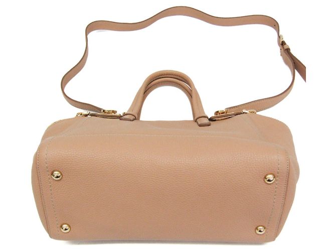 Salvatore Ferragamo Gancini EZ-21 E424 Handtasche Beige - Ansicht 5