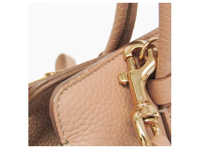 Salvatore Ferragamo Gancini EZ-21 E424 Handtasche Beige - Ansicht 7