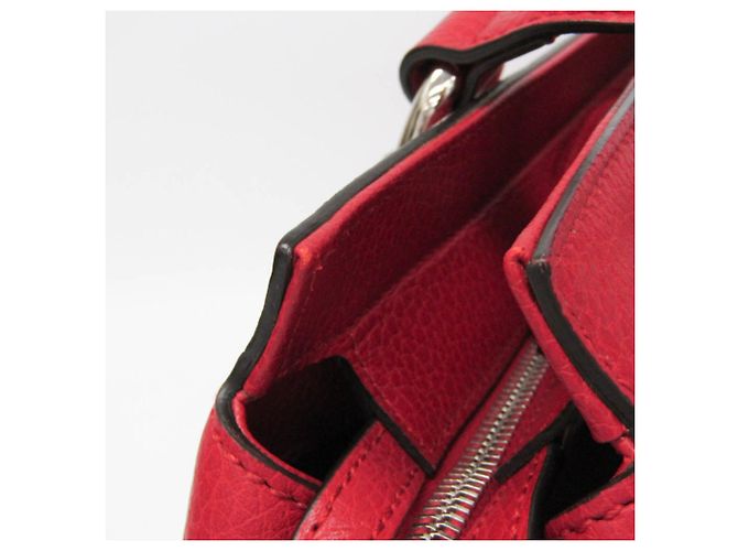 Borsa da donna in pelle Gucci Bamboo 355772 Rosso - vista 10