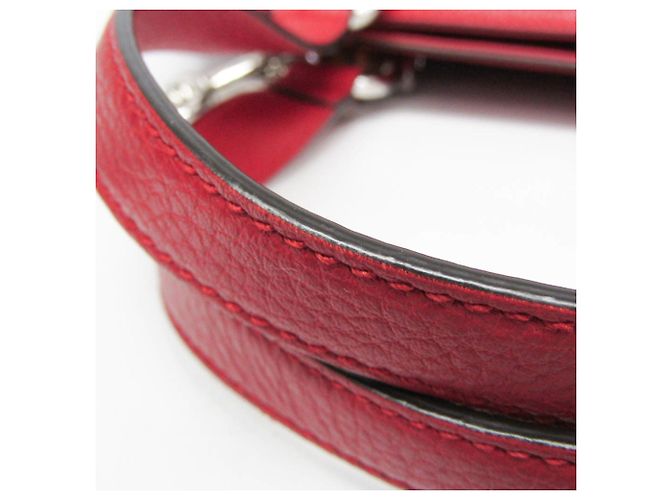 Borsa da donna in pelle Gucci Bamboo 355772 Rosso - vista 11