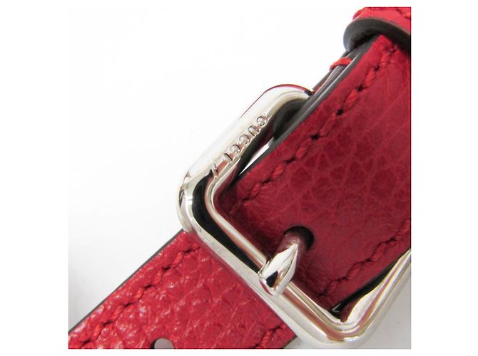 Borsa da donna in pelle Gucci Bamboo 355772 Rosso - vista 13