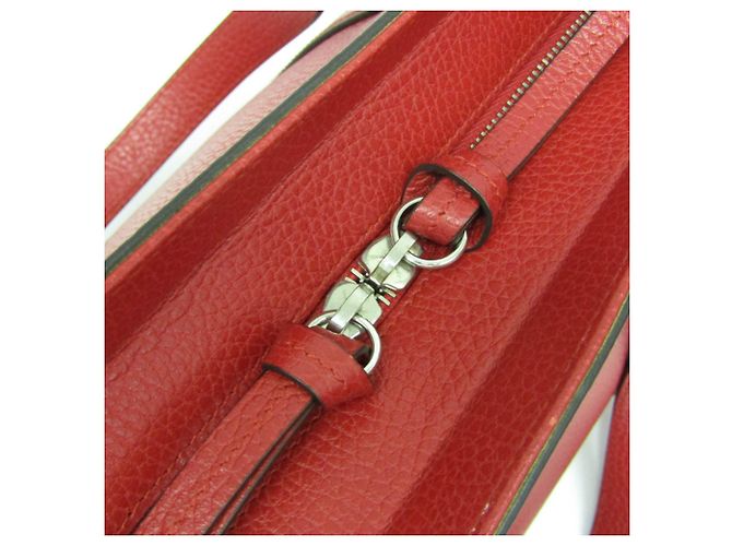Borsa da donna in pelle Gucci Bamboo 355772 Rosso - vista 15