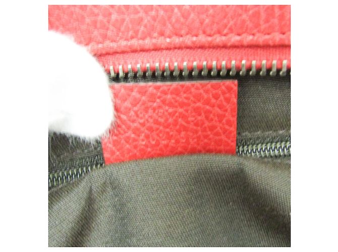 Borsa da donna in pelle Gucci Bamboo 355772 Rosso - vista 17