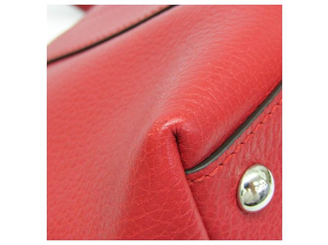 Borsa da donna in pelle Gucci Bamboo 355772 Rosso - vista 7