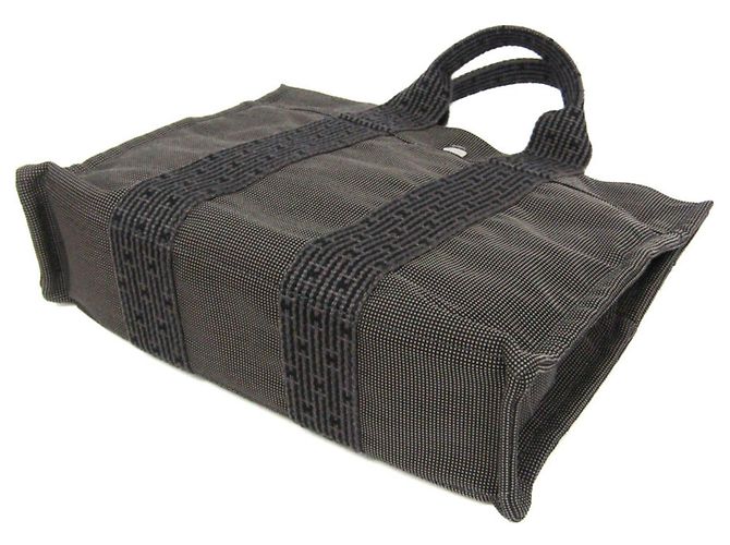 Hermès Borsa Tote Hermes Her Line PM Marrone Nero - vista 3