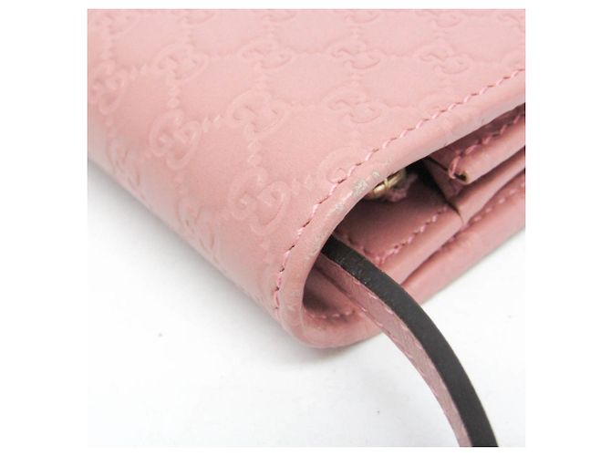 Portafoglio a tracolla/catena in pelle MicroGuccissima da donna Gucci Rosa - vista 10