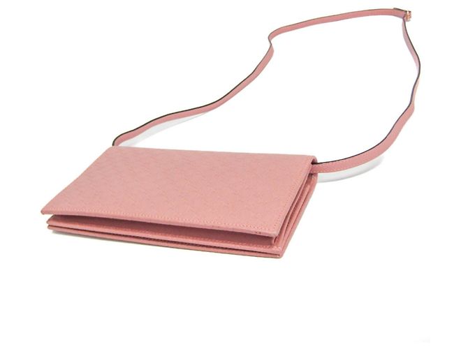Portafoglio a tracolla/catena in pelle MicroGuccissima da donna Gucci Rosa - vista 3