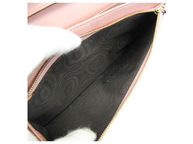 Portafoglio a tracolla/catena in pelle MicroGuccissima da donna Gucci Rosa - vista 5