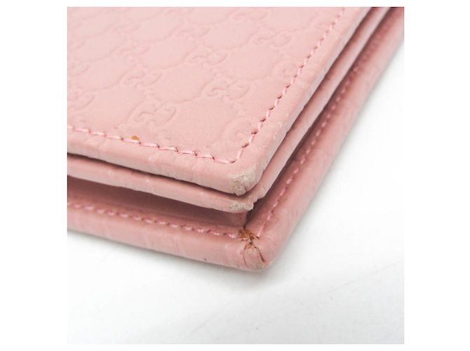 Portafoglio a tracolla/catena in pelle MicroGuccissima da donna Gucci Rosa - vista 6