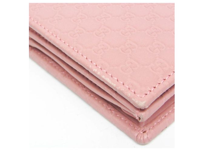 Portafoglio a tracolla/catena in pelle MicroGuccissima da donna Gucci Rosa - vista 9
