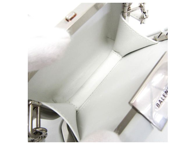 Everyday Mini borsa Lunchbox Balenciaga Bianco - vista 4