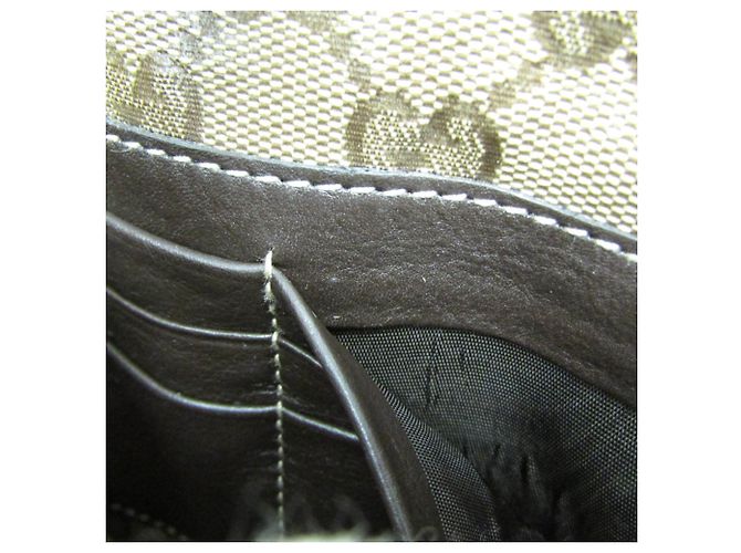 Portafoglio a tracolla con catena GG Crystal Gucci Beige - vista 10