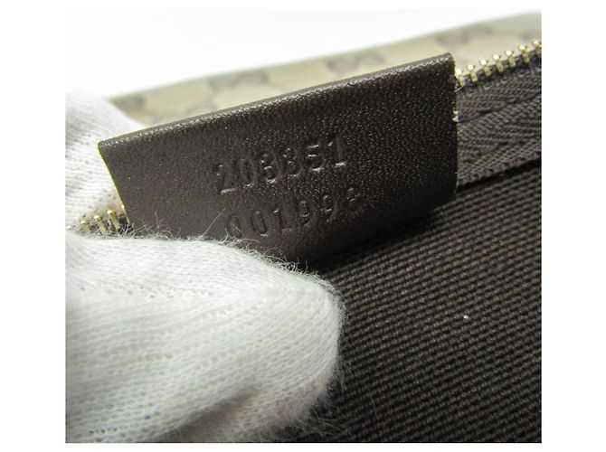 Portafoglio a tracolla con catena GG Crystal Gucci Beige - vista 12