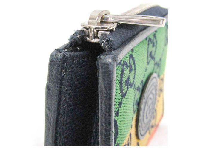 Portafoglio compatto Interlocking G Gucci Multicolore Blu navy - vista 10
