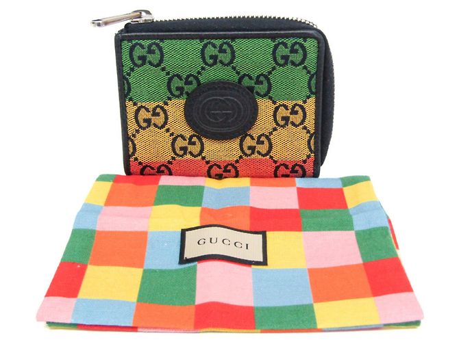 Portafoglio compatto Interlocking G Gucci Multicolore Blu navy - vista 2