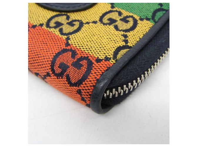 Portafoglio compatto Interlocking G Gucci Multicolore Blu navy - vista 6